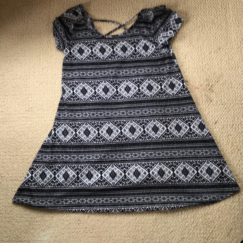 Patterned Socialite Tee Shirt Dress